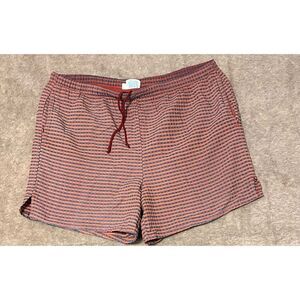 RARE VINTAGE MEN'S Medium STUBBIES SWIMWARE, checkered printed, Nylon/Polyester,